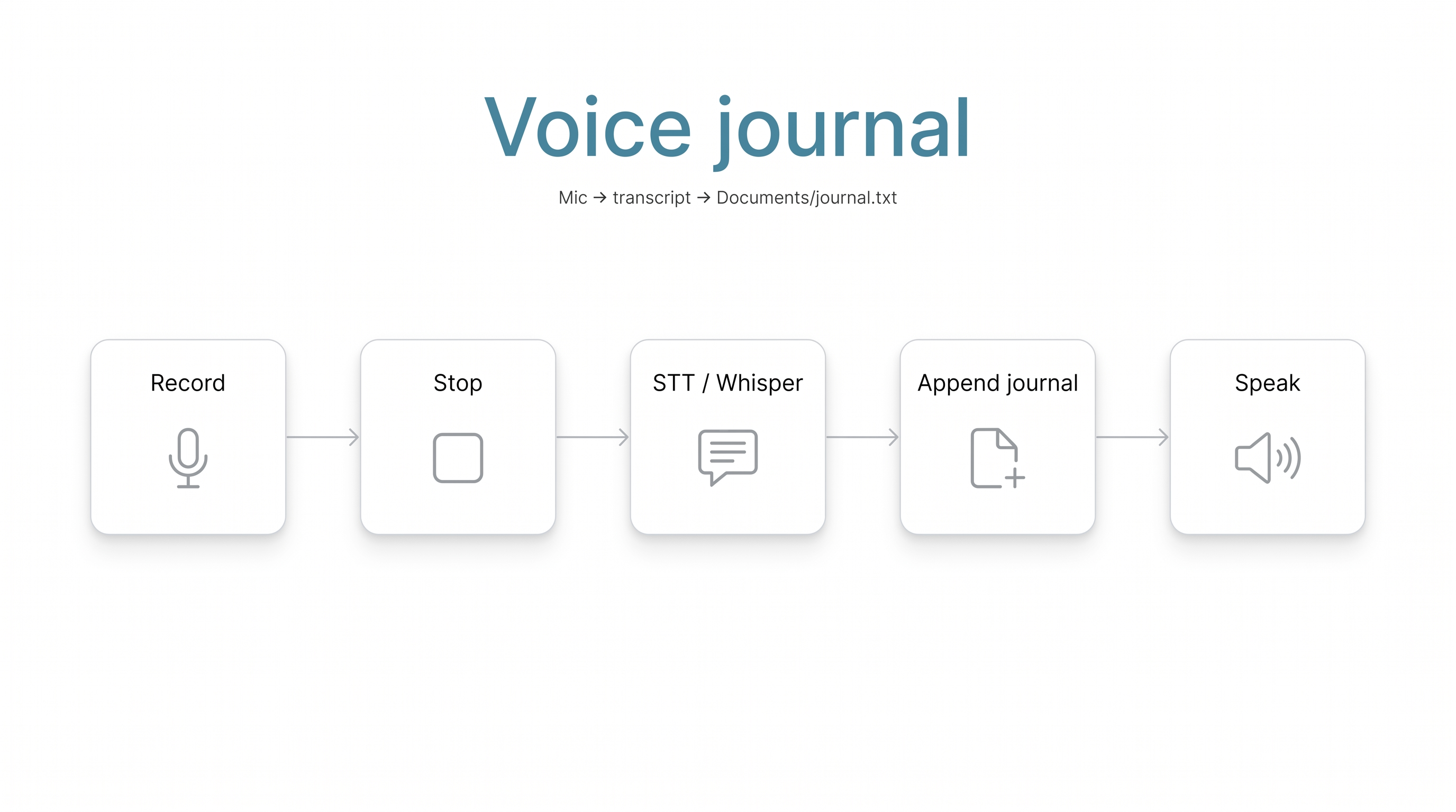 Voice journal flow